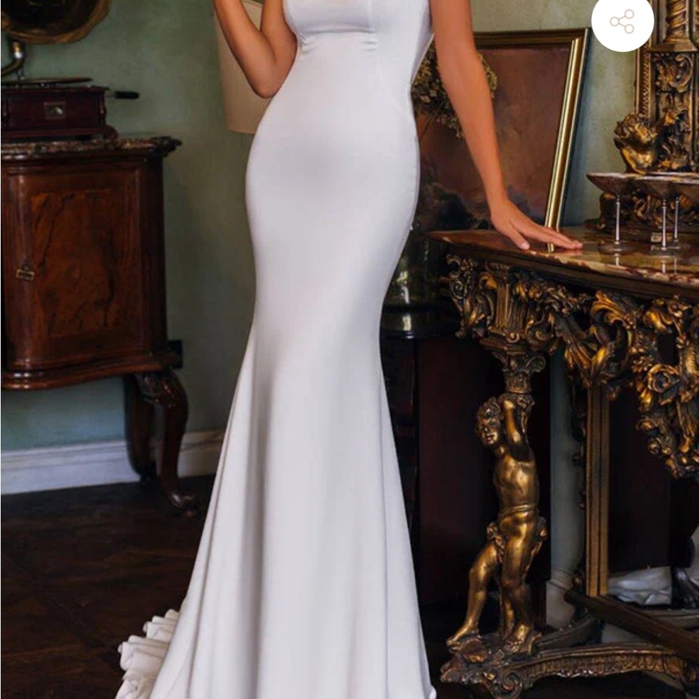 Sophisticated White Bridal Gown